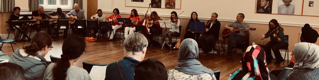musicians play together for an audience
