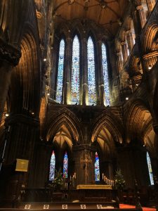 Glasgow Cathedral, where the ecumenical service for COP26 was held on Sunday 7th November