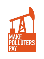 Make Polluters Pay orange logo