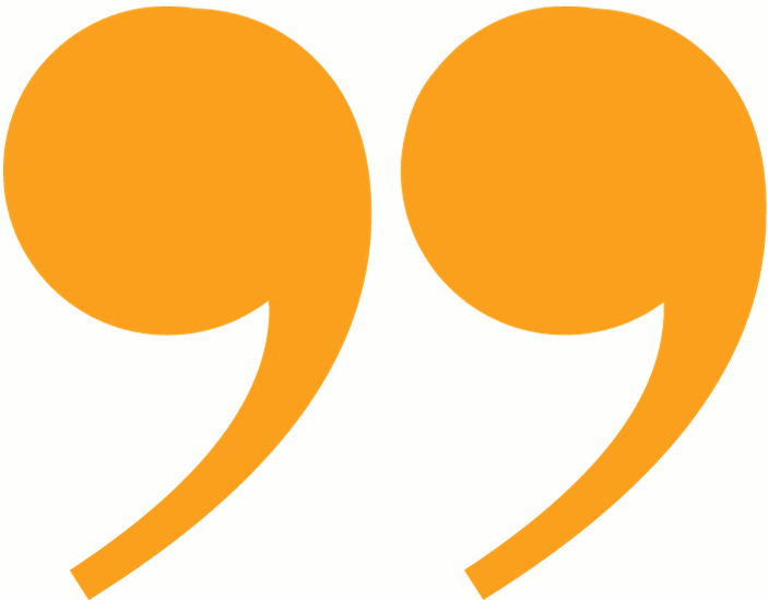 Yellow quotation mark