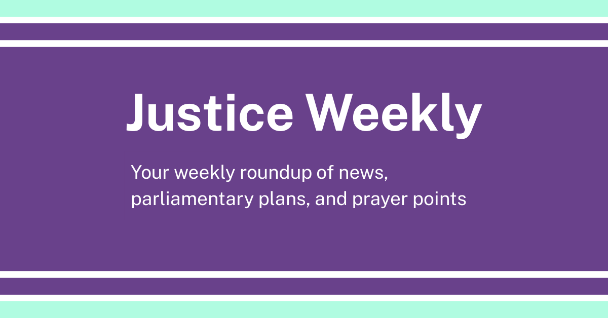 Justice weekly banner created by JPIT